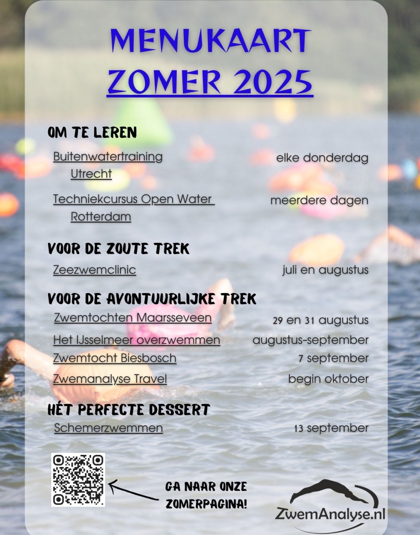 menukaart zomer 2025